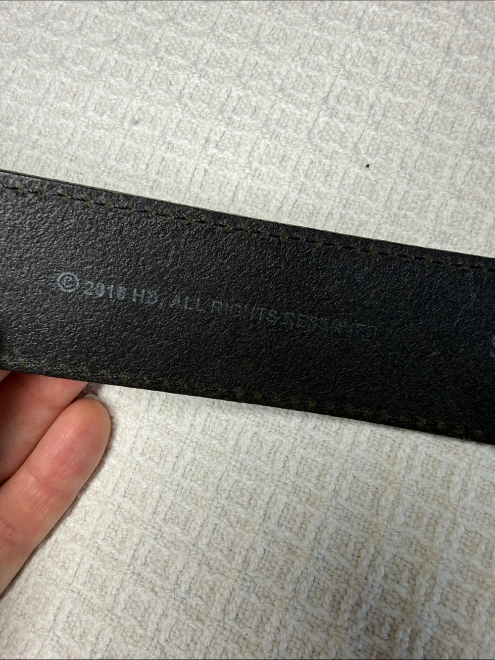 Harley Davidson Black leather belt size 40